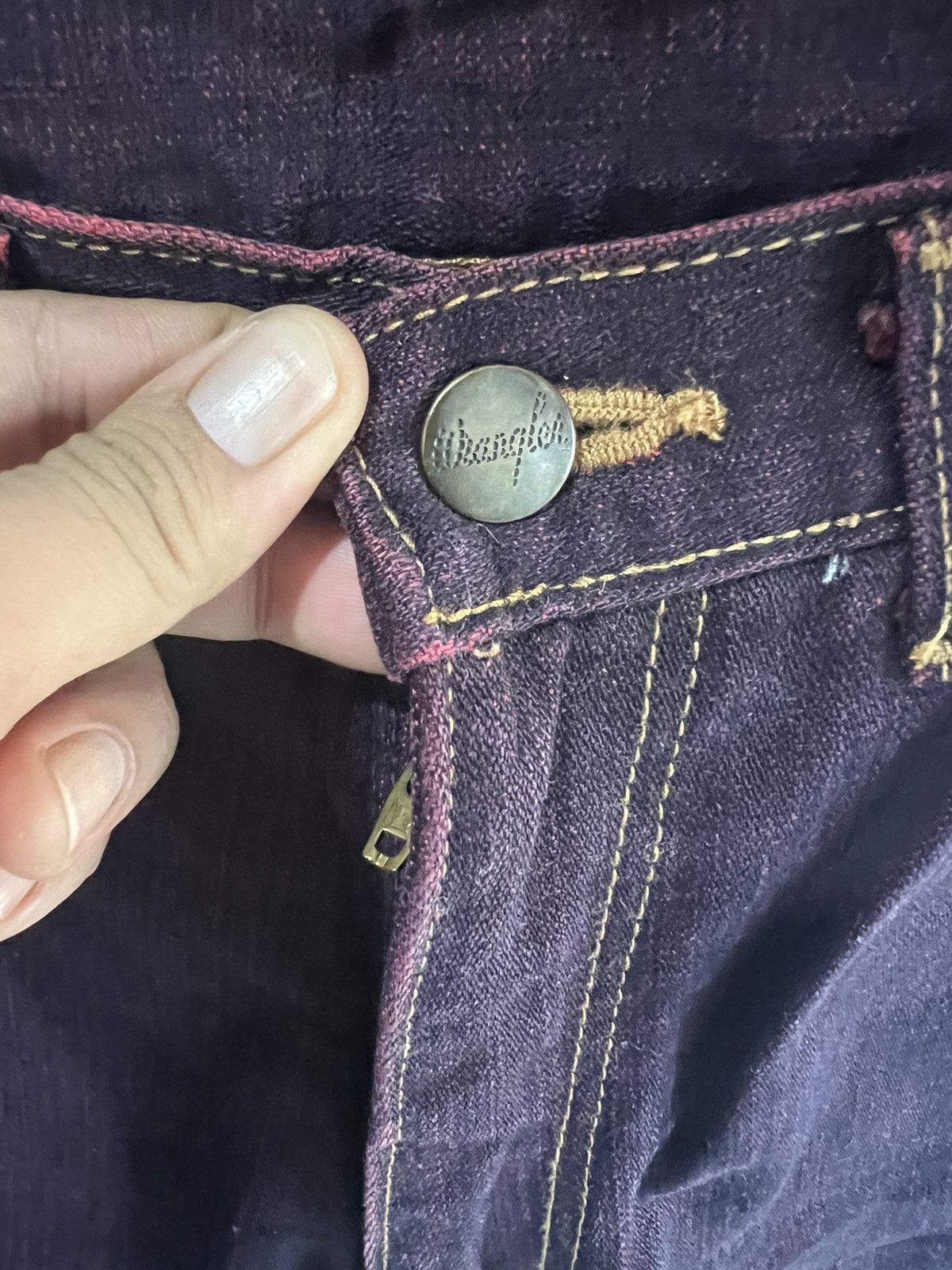 Wrangler 🔥Vintage Wrangler Western Style Two Tone Denim Size 27" / US 4 / IT 40 - 9 Thumbnail
