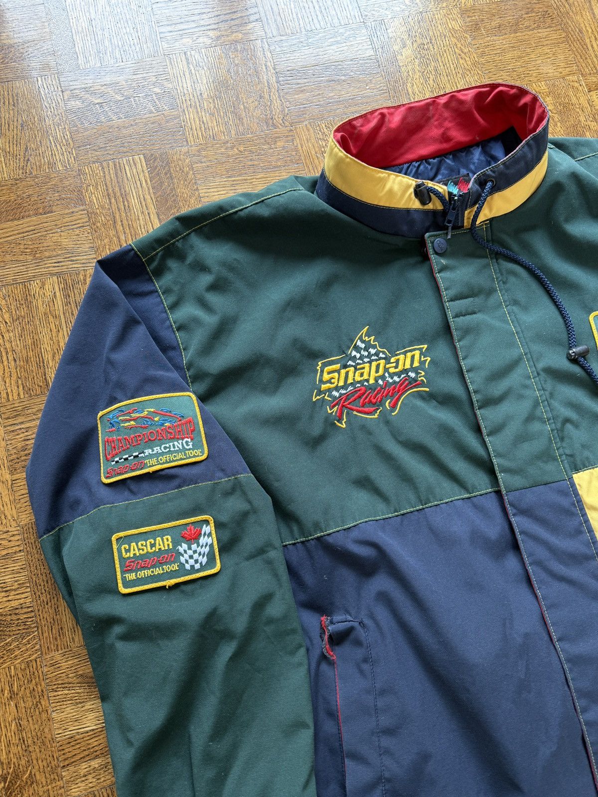 Vintage Vintage Snap On Racing Embroidered Jacket Size US XXL / EU 58 / 5 - 3 Thumbnail