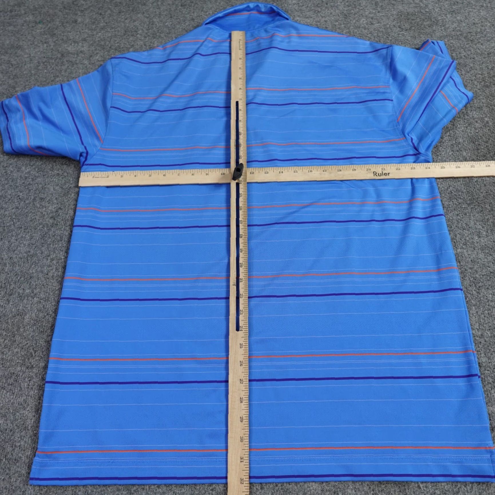 Nike Nike Mens Polo Shirt XL Blue Striped Embroidered Myrtlewood Golf Club Size US XL / EU 56 / 4 - 6 Thumbnail