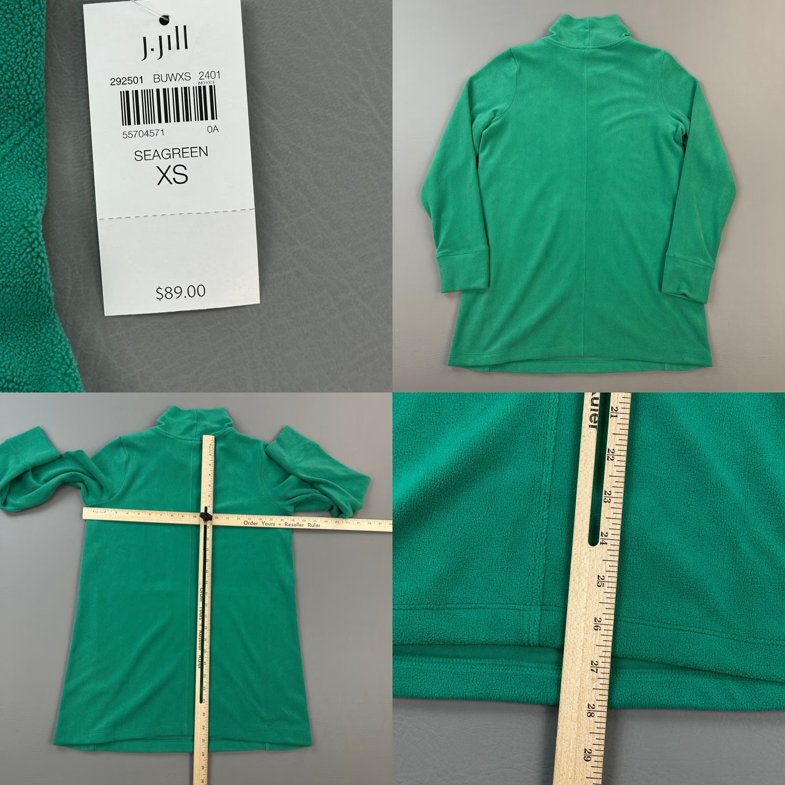 J. Jill **Women's XS J. Jill Fit Green Mock Neck Pullover Sweatshirt Soft** User: Women's XS J. Jill Fit Green Mock Neck Pullover Sweatshirt Soft Size XS / US 0-2 / IT 36-38 - 8 Thumbnail