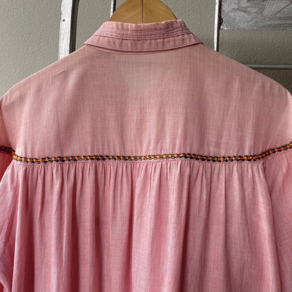 Ne-Net Ne-net Pink Puff Sleeve Babydoll Blouse Size XS / US 0-2 / IT 36-38 - 22 Thumbnail