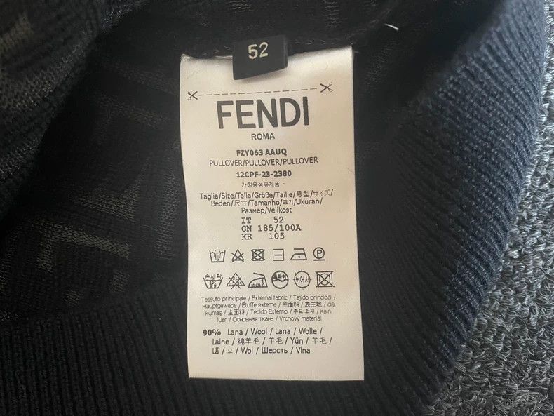 Fendi FENDI Wool sweater cardigan Size US L / EU 52-54 / 3 - 7 Thumbnail