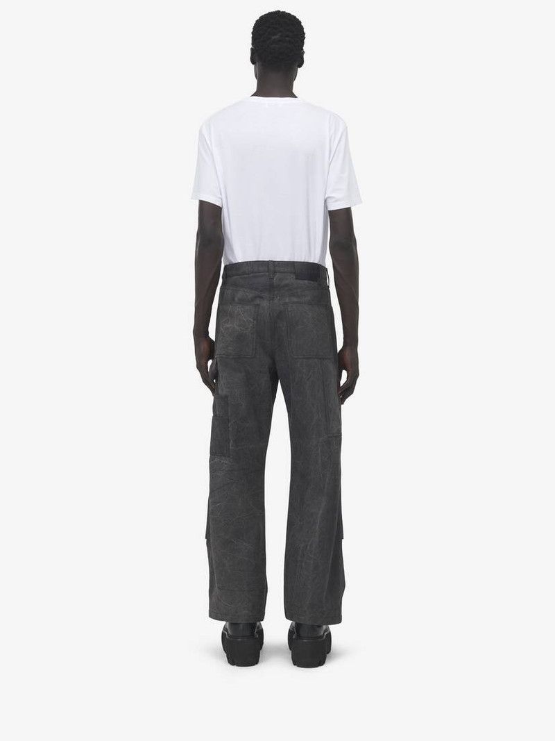 Alexander McQueen o1srvl11e0226 Carpenter Trousers In Charcoal Size US 32 / EU 48 - 4 Thumbnail