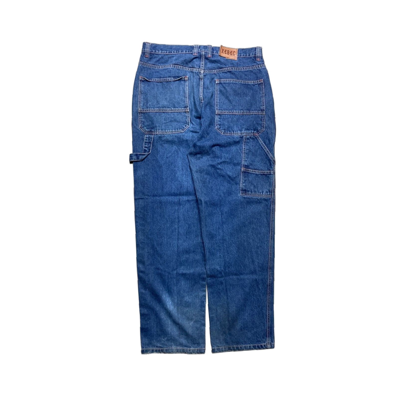 JNCO VINTAGE Jeans Wide-Leg 38x34 Men Blue Pockets Y2K Baggy Carpenter JNCO Style Skater Huge Size US 38 / EU 54 - 1 Thumbnail