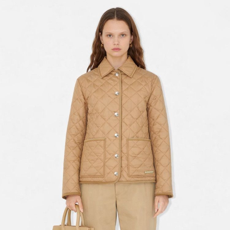 Burberry o1w1db10426 Quilted Jacket in Camel Size XS / US 0-2 / IT 36-38 - 4 Thumbnail