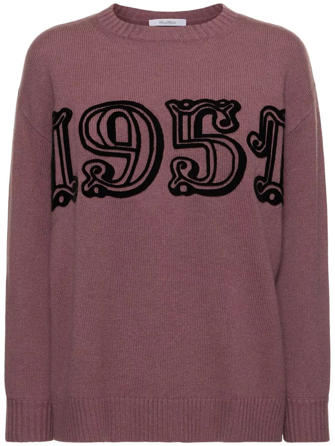 MAX MARA Mauve Oversized Wool Cashmere Jumper New Auth