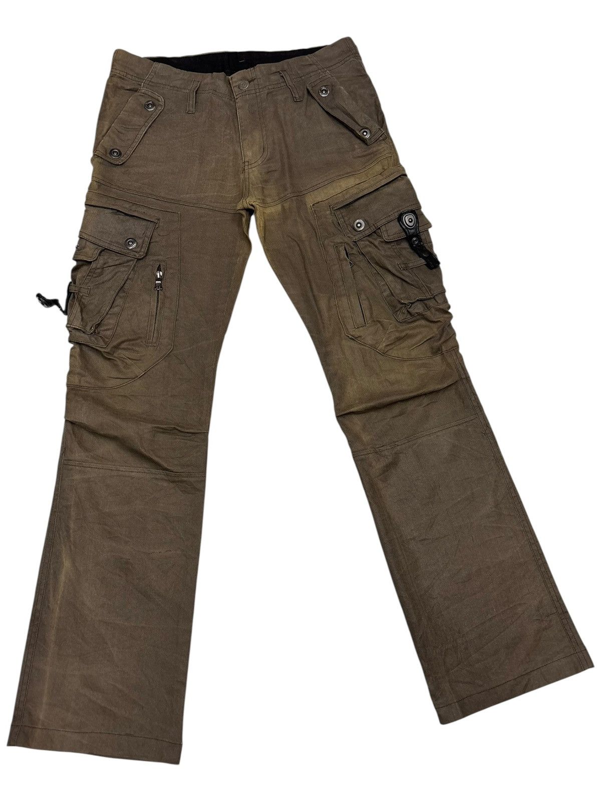 Tornado Mart TORNADO MART FLARE SUN FADED CARGO PANTS Size US 32 / EU 48 - 3 Thumbnail