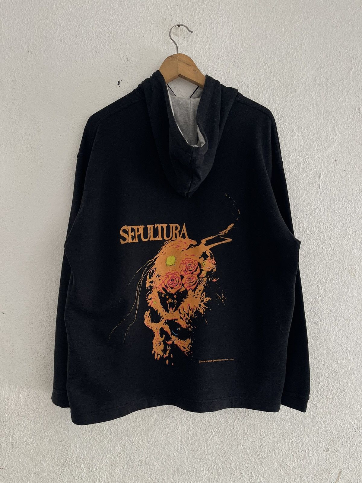 Band Tees Vintage 1990 Sepultura Beneath the Remain Hoodie Blue Grape Size US L / EU 52-54 / 3 - 1 Thumbnail