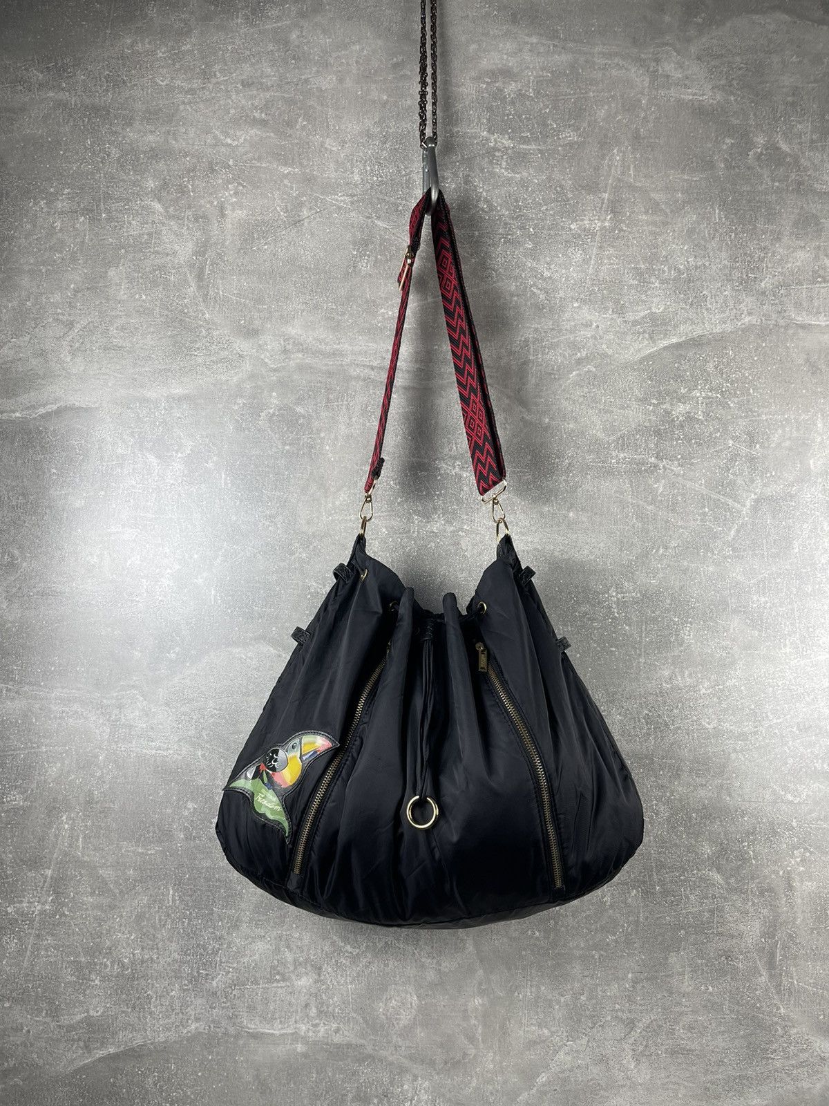 Roberto Cavalli Roberto Cavalli Freedom Y2K Nylon Bag Toucan Zip Pockets Size ONE SIZE - 1 Thumbnail