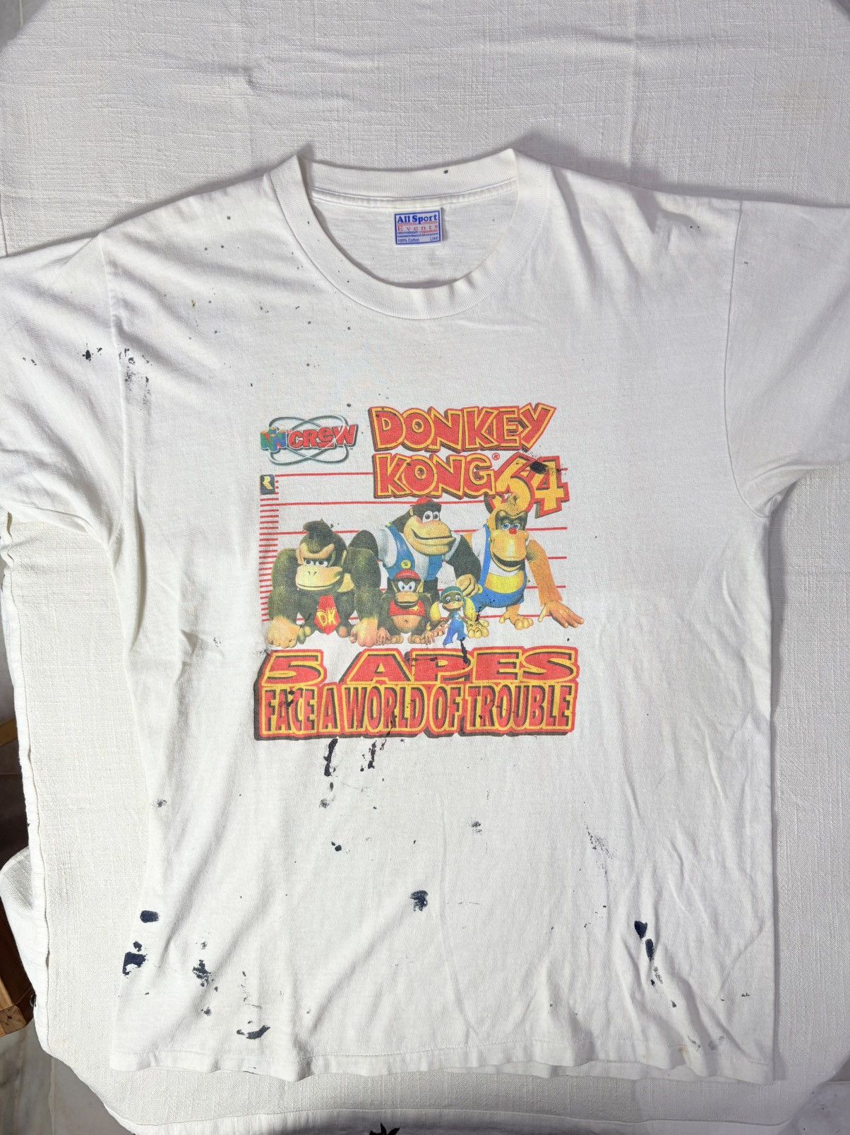 Vintage DONKEY KONG ALL CREW VTG Size US L / EU 52-54 / 3 - 1 Thumbnail