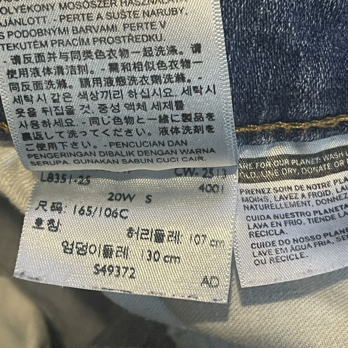 Levi's Vintage Y2K Levis 590 Bootcut Jeans Womens 20W S Blue Denim Size 41" - 4 Thumbnail