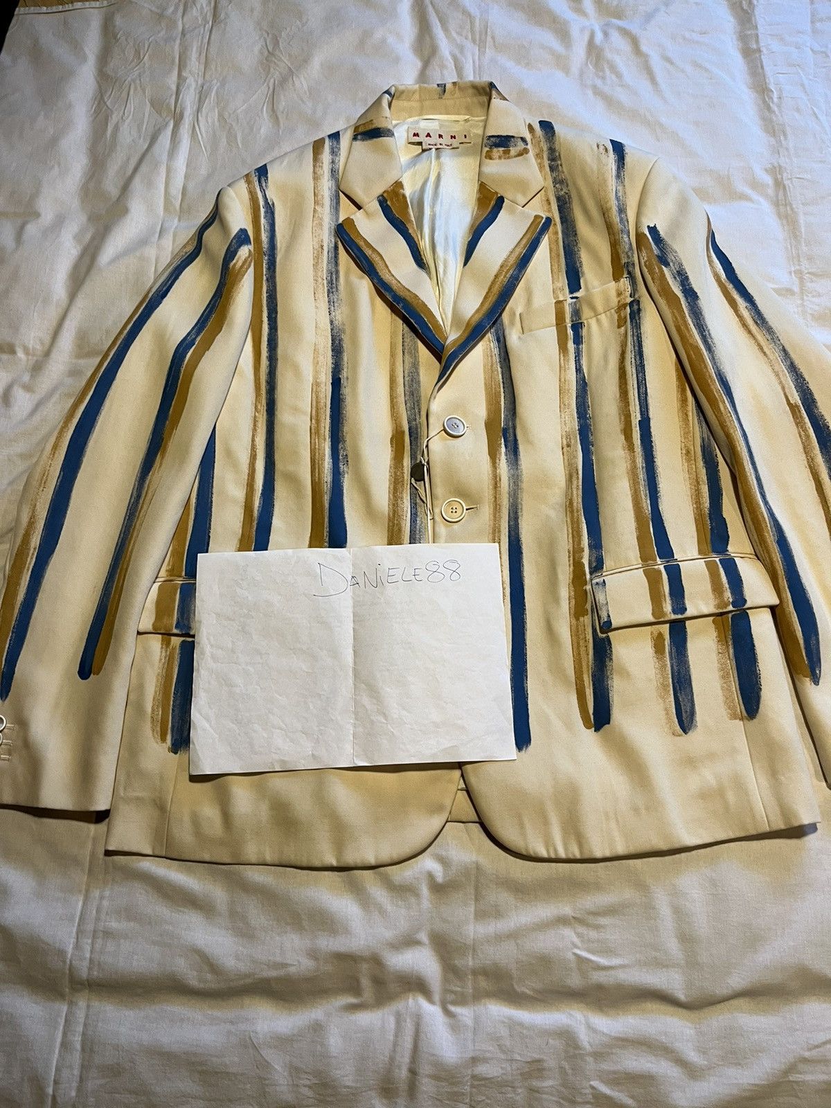 Marni Marni wool hand painted blazer. Size US L / EU 52-54 / 3 - 5 Thumbnail