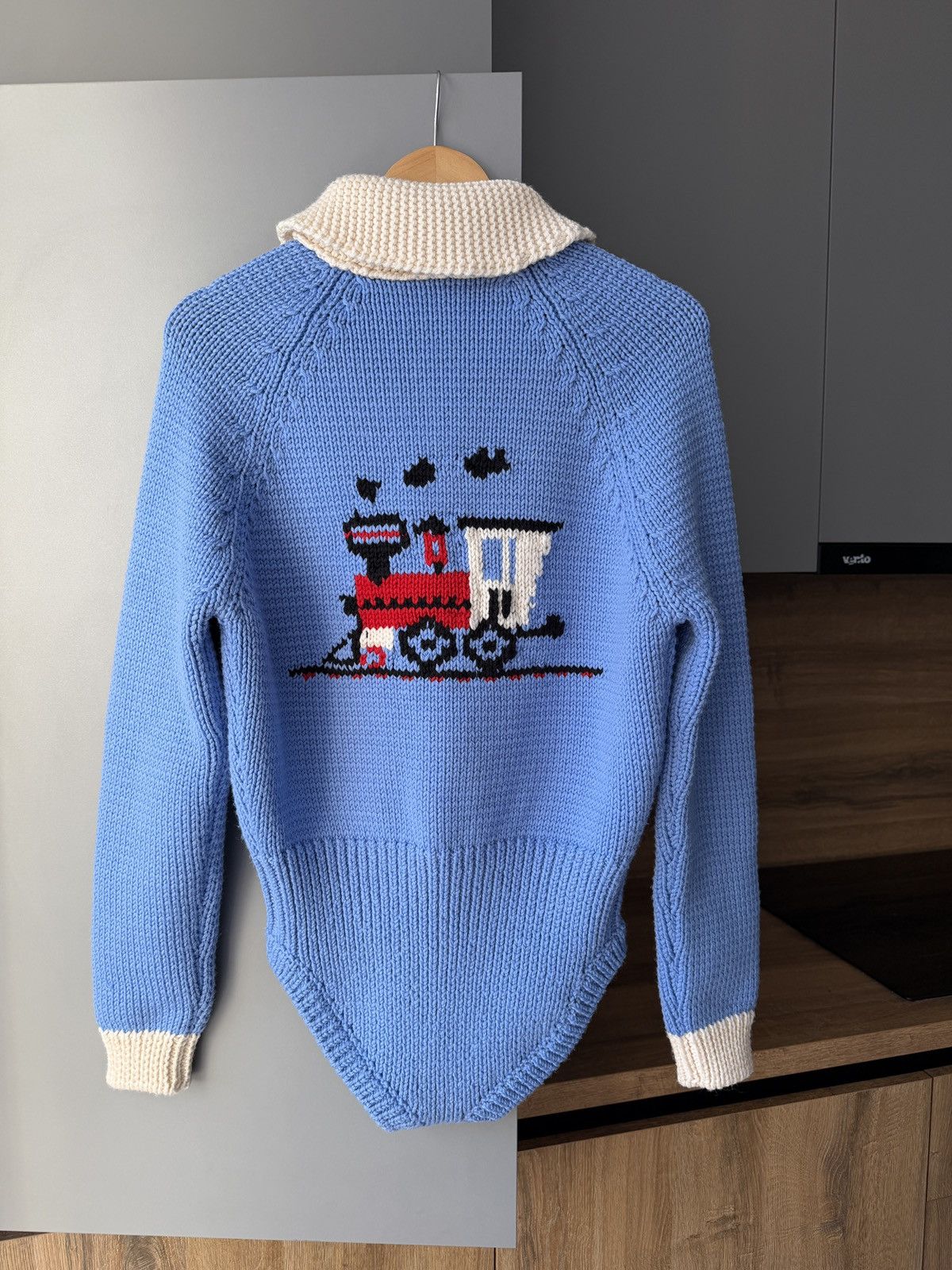 Miu Miu Miu Miu FW20 Runway Embroidered Intarsia Blue Wool Bodysuit Size S / US 4 / IT 40 - 9 Thumbnail