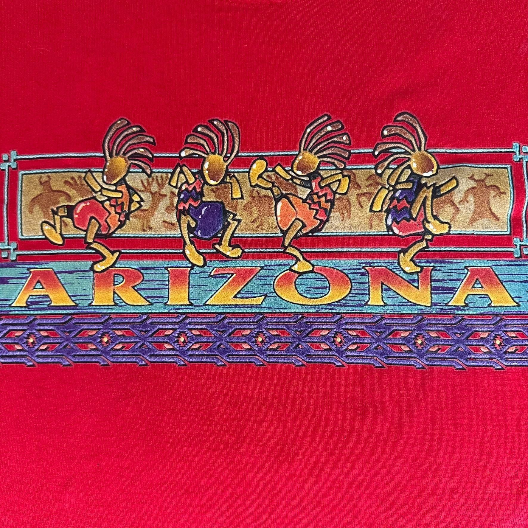 Vintage Vintage Y2K Arizona Kokopelli T-Shirt Navajo Southwestern Na Size US XL / EU 56 / 4 - 3 Thumbnail