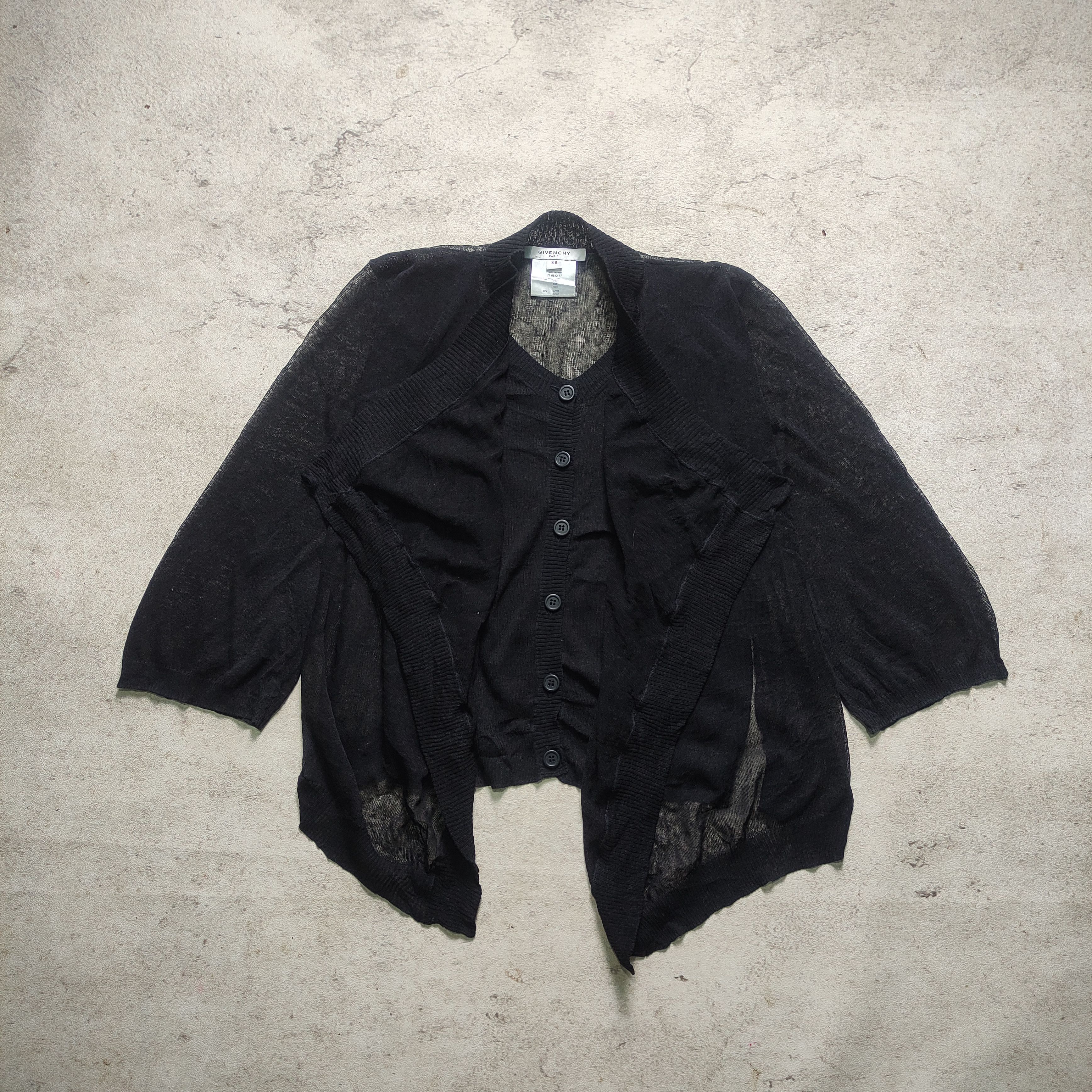 Designer × Givenchy Givenchy Mesh Asymmetric Style Avant Garde Size XS / US 0-2 / IT 36-38 - 2 Thumbnail