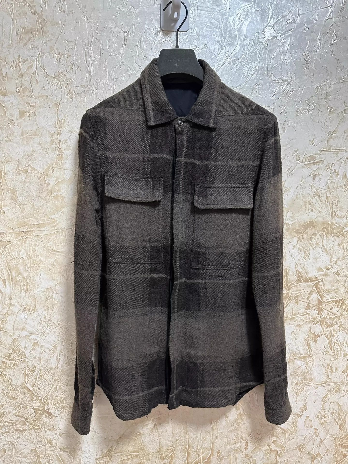 Rick Owens Rick owens Wool plaid shirt coat Size US S / EU 44-46 / 1 - 1 Thumbnail