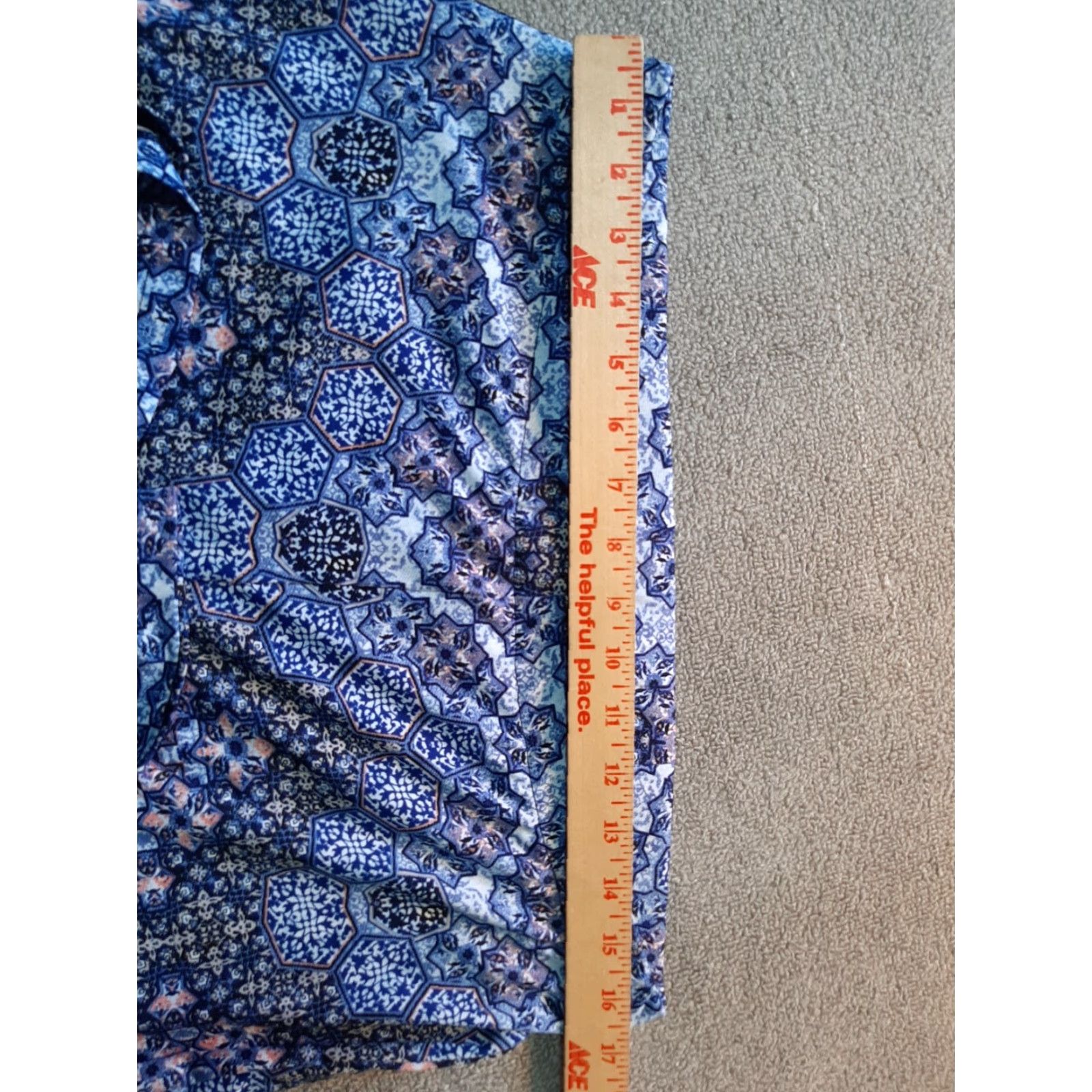Alyx Alyx Pants Womens Large L Blue Herringbone Casual USA Pull-on Regular Front Size 36" / US 14 / IT 50 - 3 Thumbnail