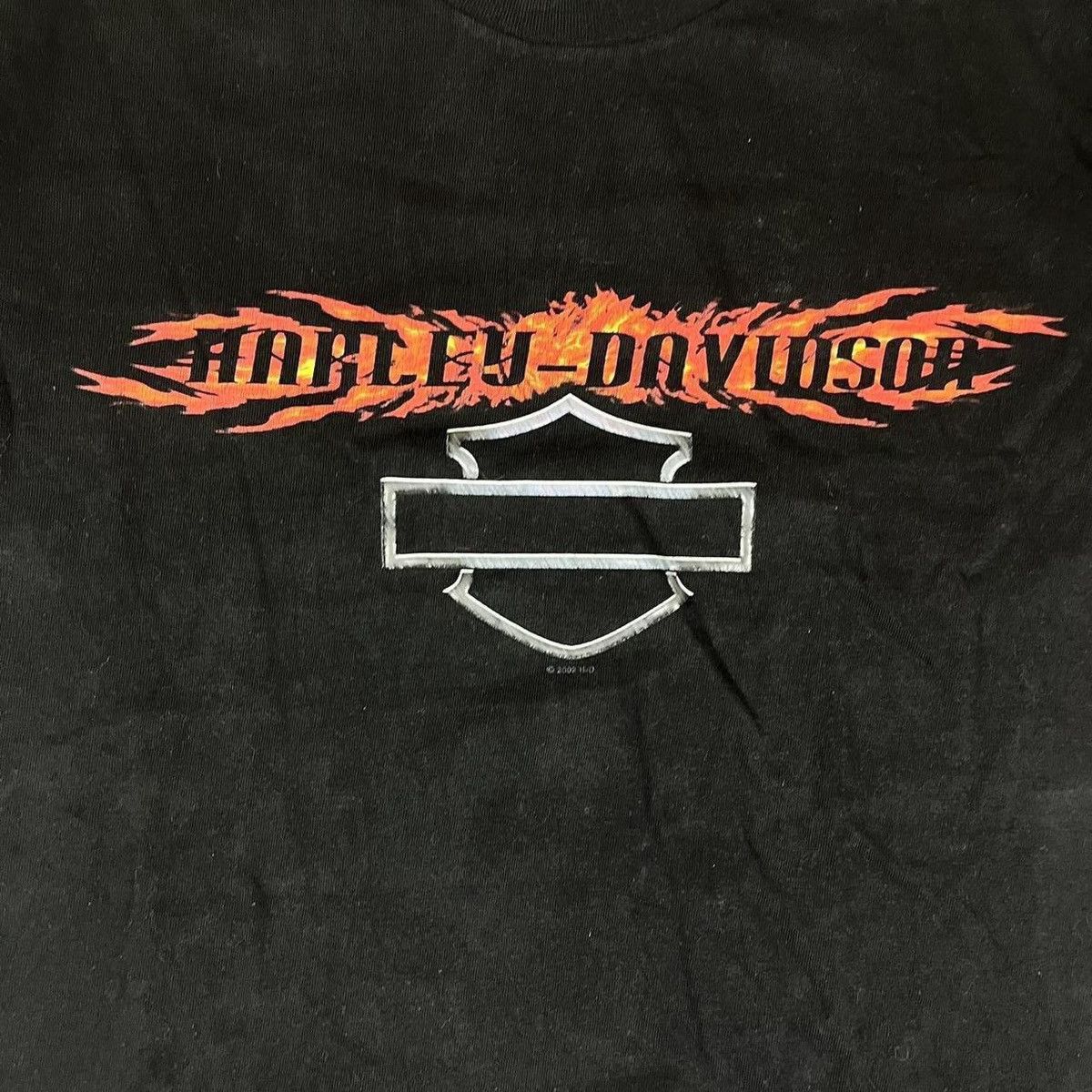 Harley Davidson 2002 Rare Harley Davidson flame graphic El Paso Texas Shirt Size US L / EU 52-54 / 3 - 5 Thumbnail