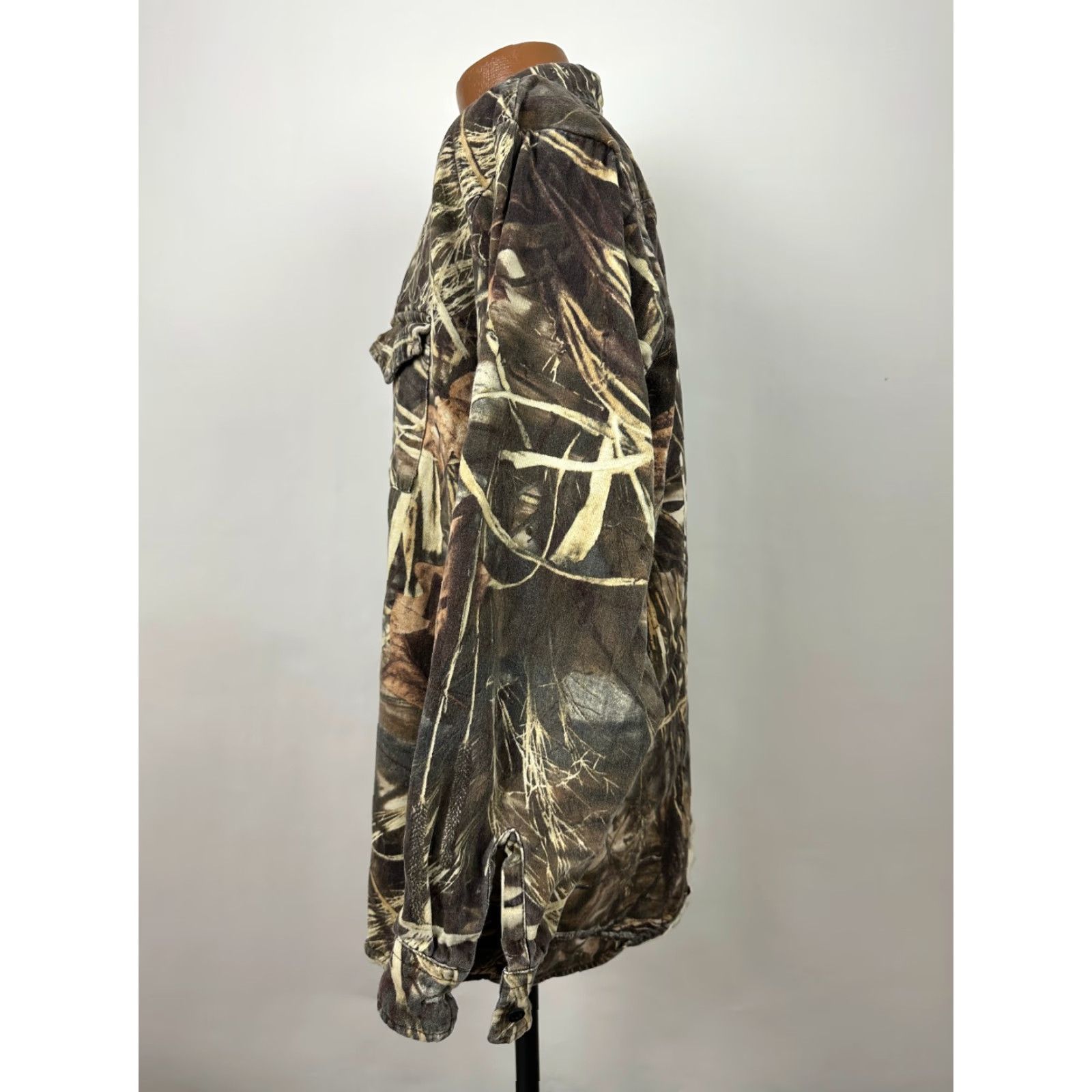 Vintage VINTAGE Classics Advantage Max-4 HD Camo Flannel Shirt XL Brown Long Sleeve Outdoor Mens Size US XL / EU 56 / 4 - 7 Thumbnail