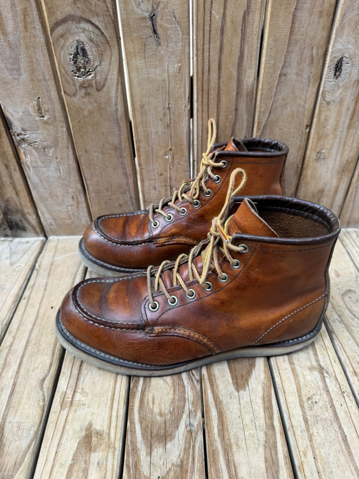 Red Wing Red wing 875 Moc Toe brown leather boots US 8.5 D UK 7.5 Size US 8.5 / EU 41-42 - 9 Thumbnail