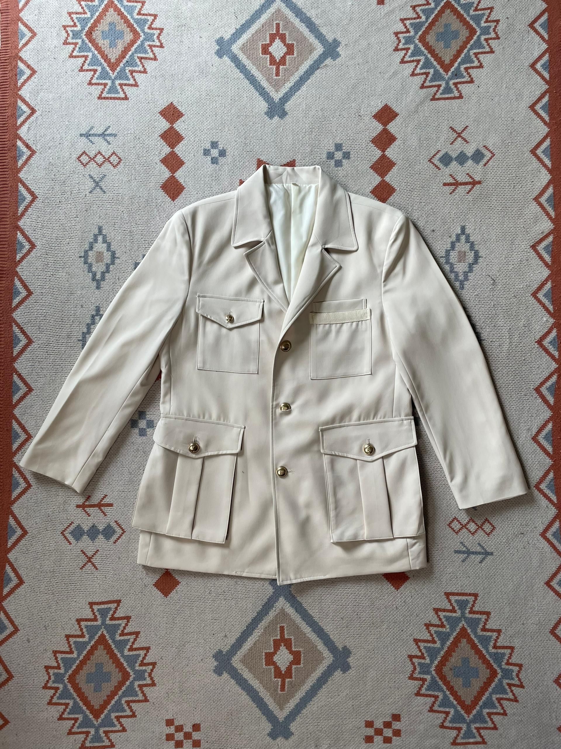 Japanese Brand × Vintage Designer Safari Jacket WOMENS Size L / US 10 / IT 46 - 1 Thumbnail