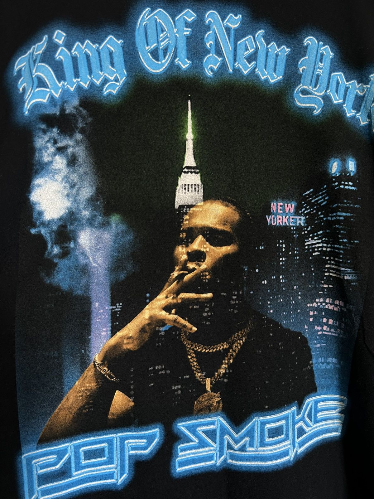 Rap Tees Pop Smoke King Of New York T-Shirt Small Y2K Rap Hip Hop Size US S / EU 44-46 / 1 - 3 Thumbnail