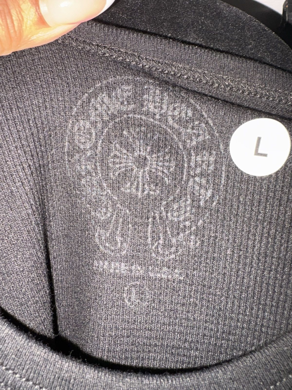 Chrome Hearts Scroll Logo Long-Sleeve Thermal T-Shirt