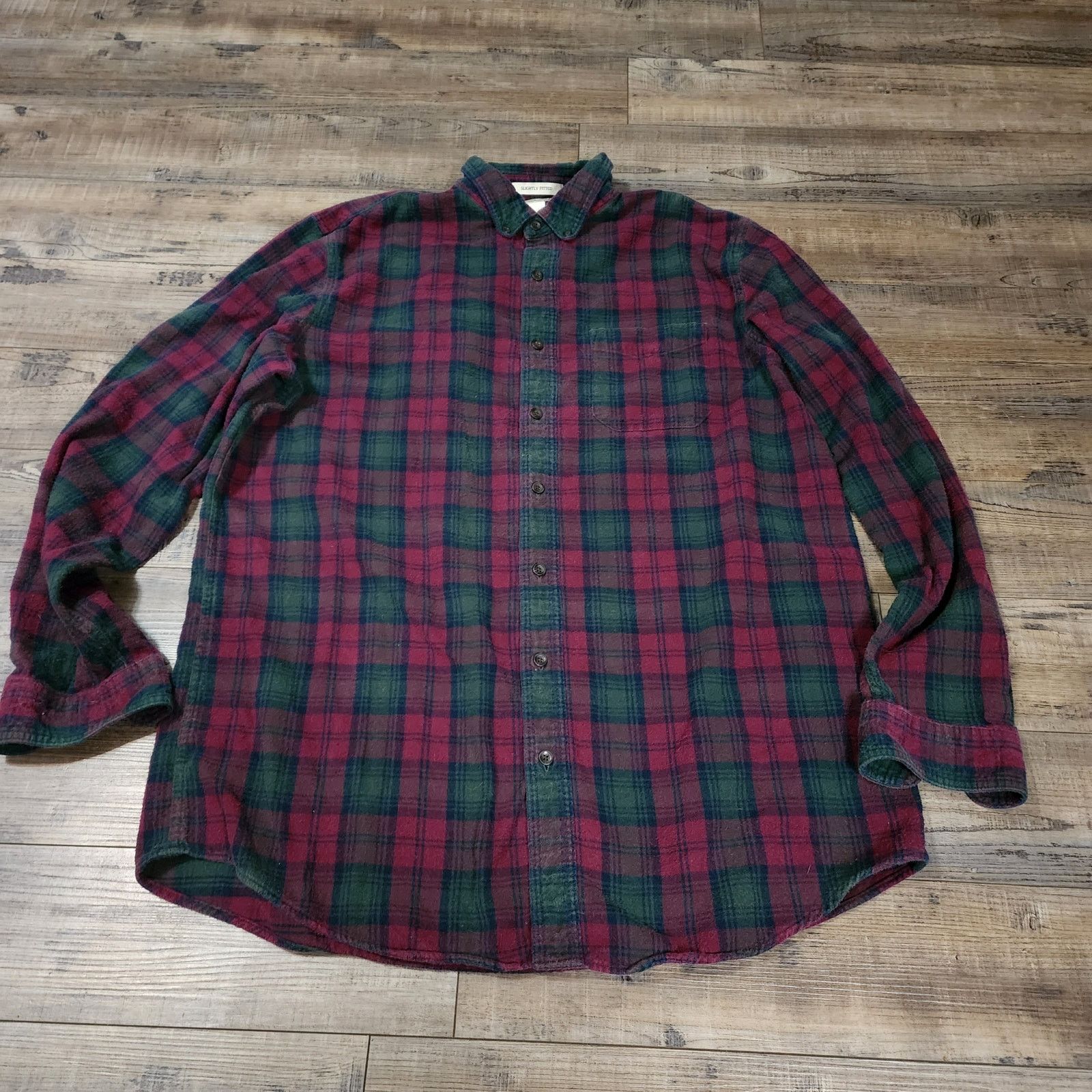L.L. Bean L.L. Bean long sleeve flannel button up mens sz XL Tall 2418 Size US XL / EU 56 / 4 - 2 Thumbnail