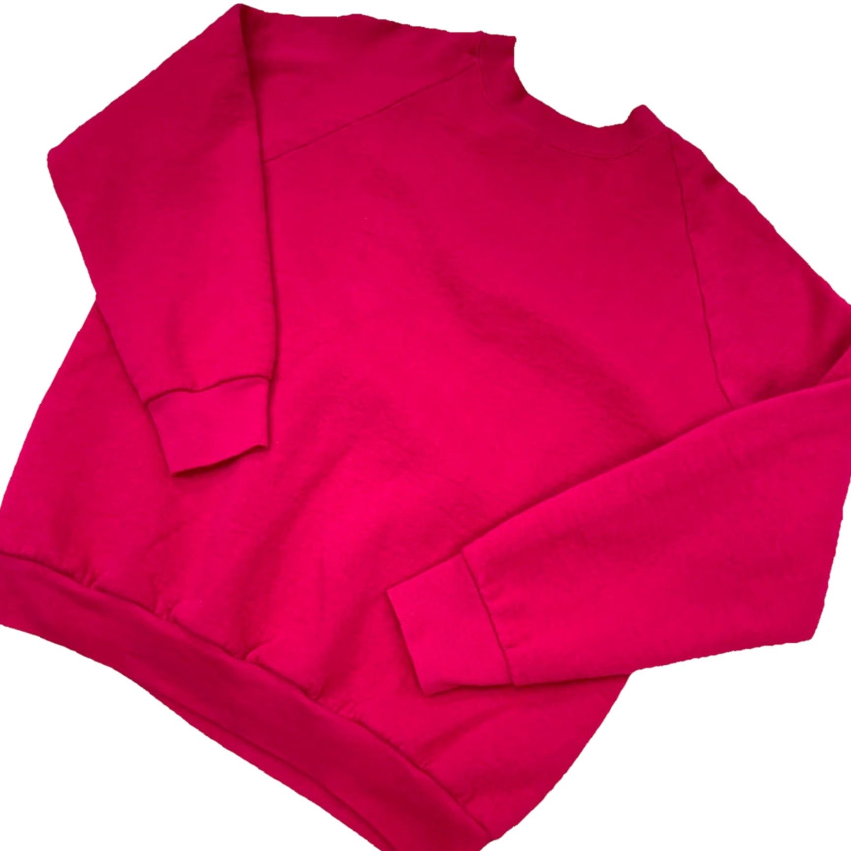 Fruit Of The Loom VINTAGE Fruit Of The Loom Sweatshirt Women M Pink Sweatshirt 90s Y2K US Size M / US 6-8 / IT 42-44 - 2 Thumbnail