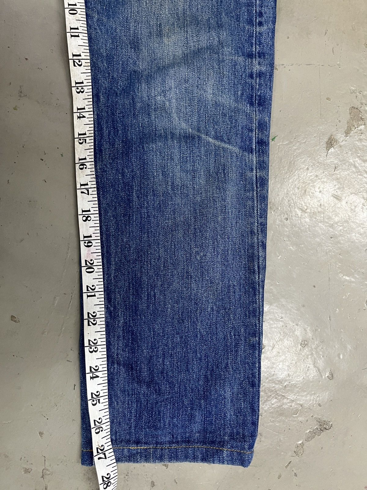 A.P.C. A.P.C Raw Denim Honeycomb Contrast Faded Straight Fit jeans Size US 32 / EU 48 - 10 Thumbnail