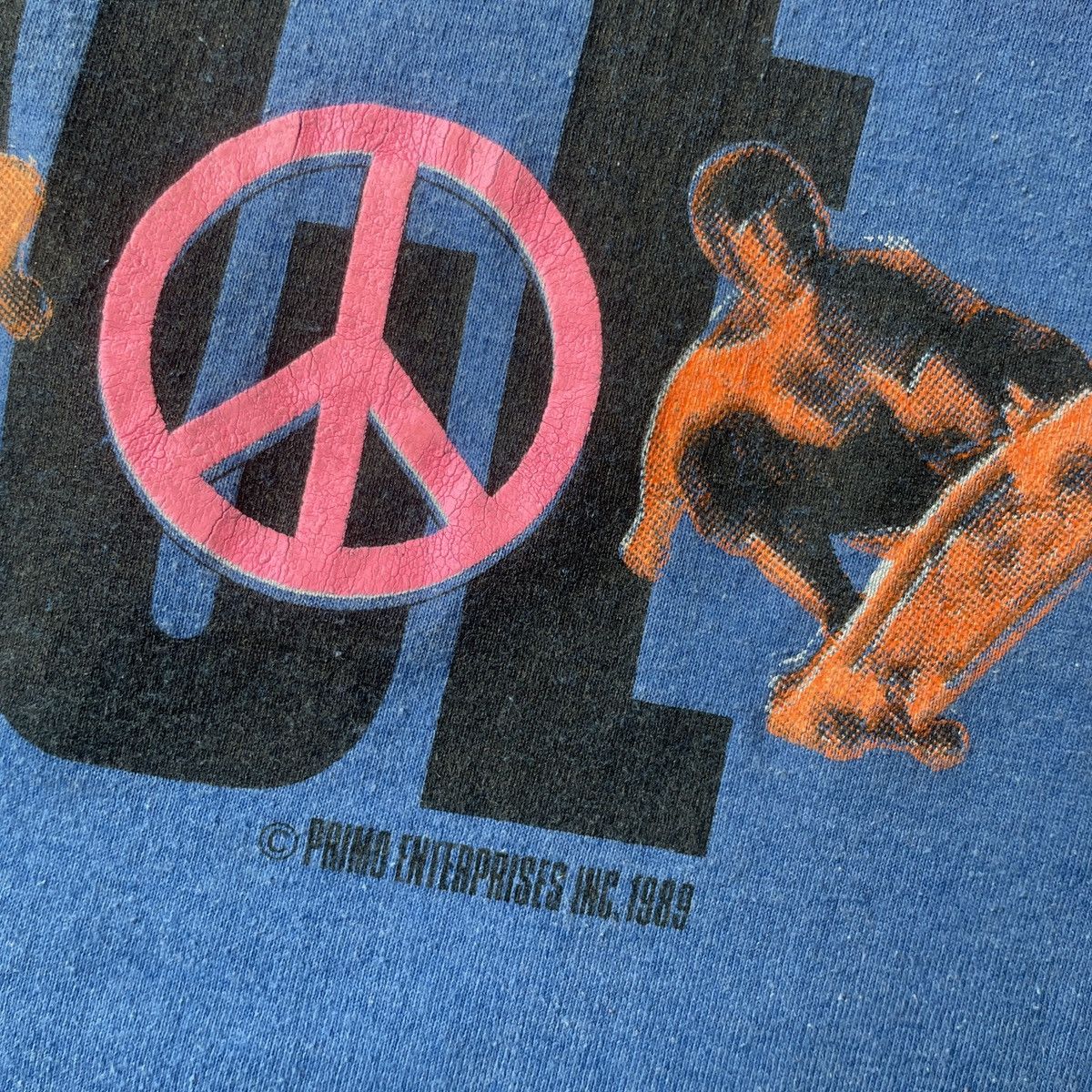 Vintage 1989 Skate for Peace T-Shirt, Punk Grunge Skater Apparel 80s Size US XL / EU 56 / 4 - 4 Thumbnail