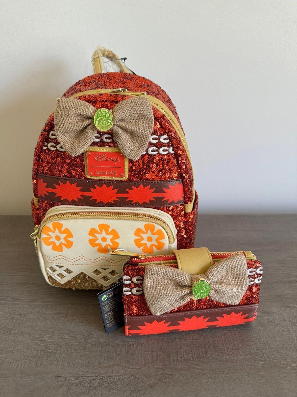 Loungefly Disney \'Tis The Season\' Red Green Sequin Mini Backpack NWT Loungefly x Disney Mickey Mouse Red and Green Sequin Mini  main image 3