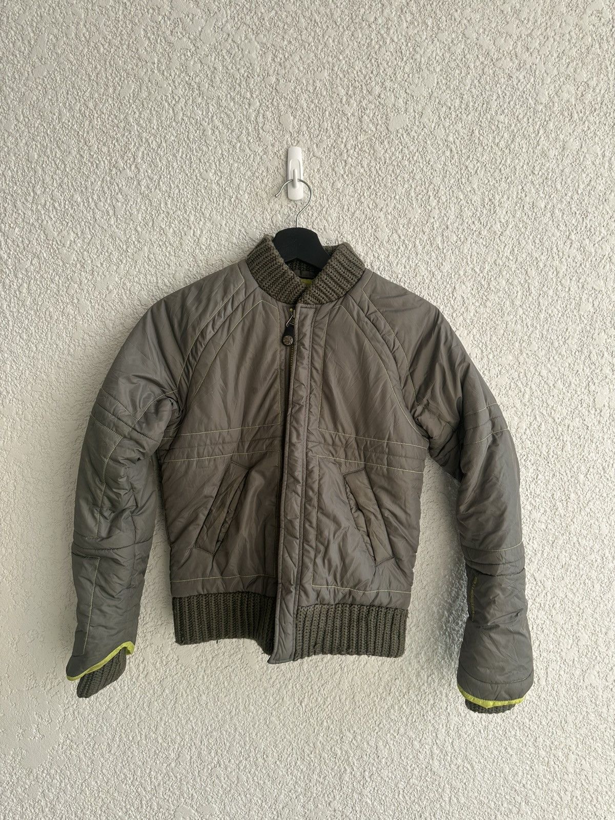 Diesel Olive Green Puffer BomberWomen's y2k 90s XS