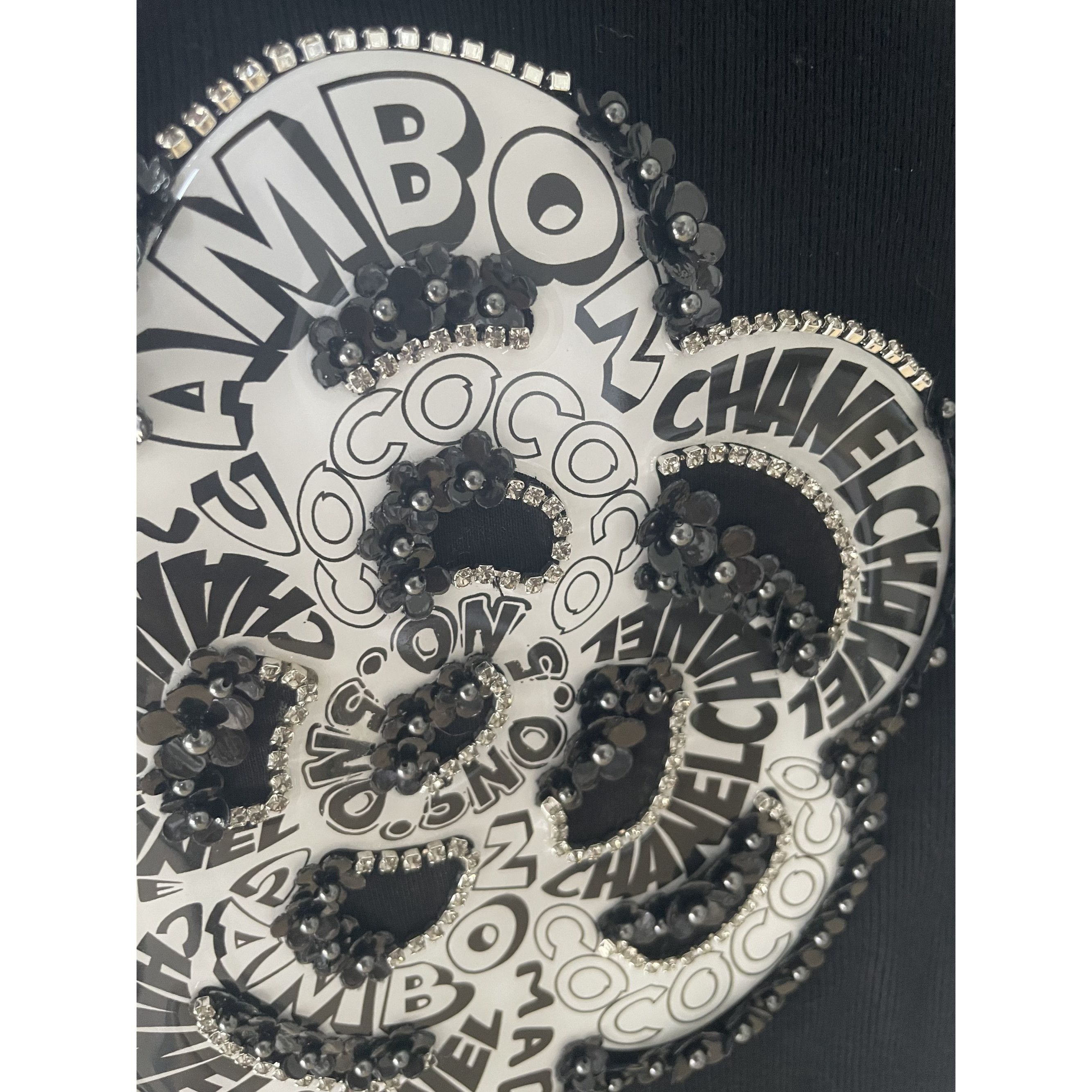 Chanel Chanel Black Camellia Embellished Short Sleeve T-Shirt Women Size XXS / US 00 / IT 34 - 5 Thumbnail