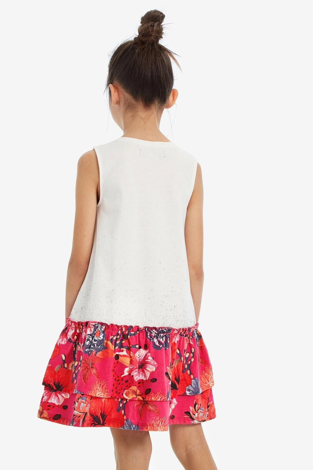 Desigual Disigual Dress Kids 3/4 Sleeveless drop-waist dress Size ONE SIZE - 3 Thumbnail