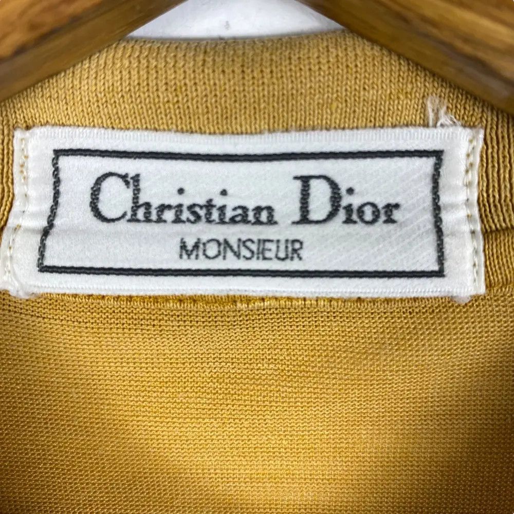 Christian Dior Monsieur Vintage 90's CHRISTIAN DIOR Monsieur Pocket Mustard Polo Size US L / EU 52-54 / 3 - 5 Thumbnail