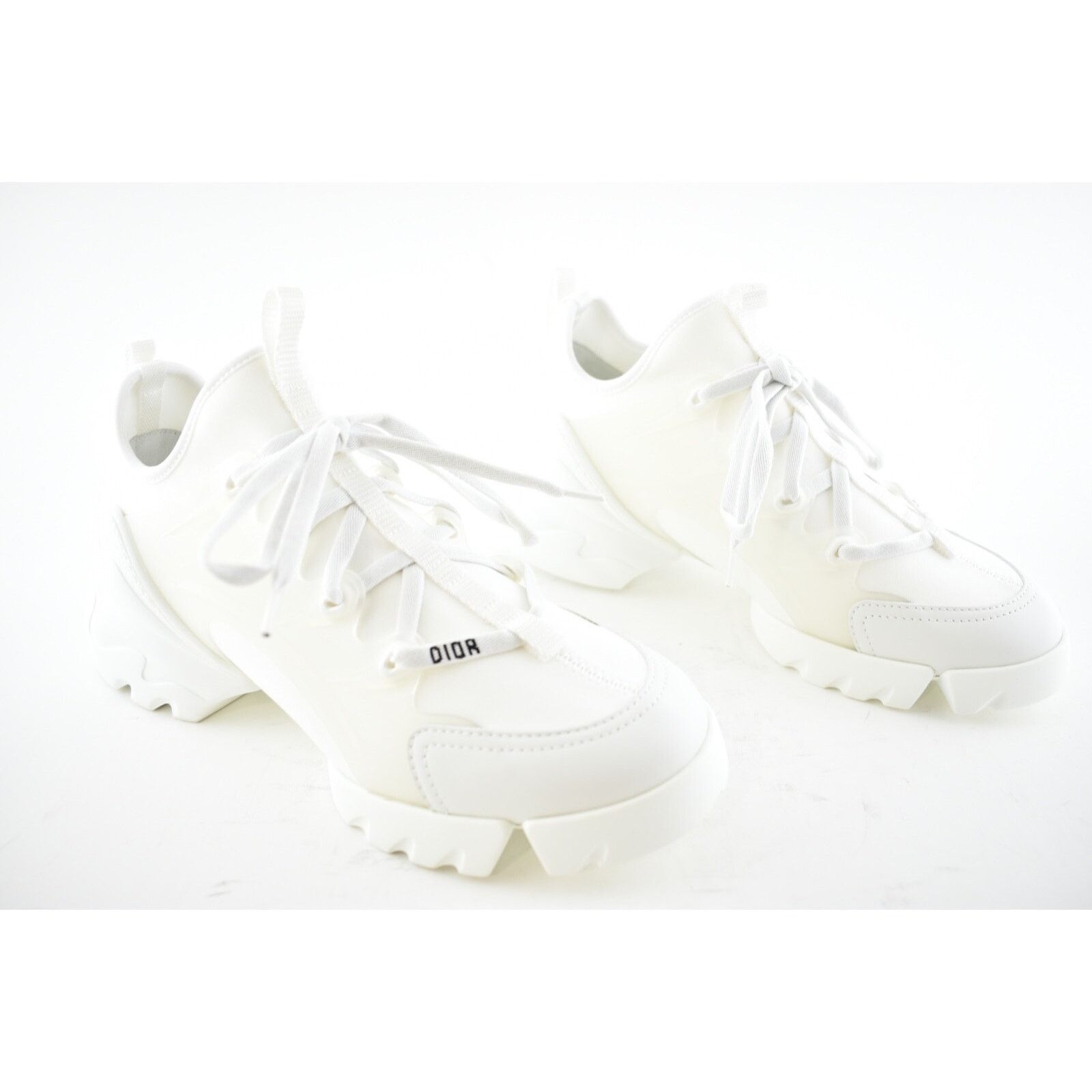 Dior D-Connect Logo Lace Up Flat Platform Trainer Sneaker 38.5 Size US 8.5 / IT 38.5 - 4 Thumbnail