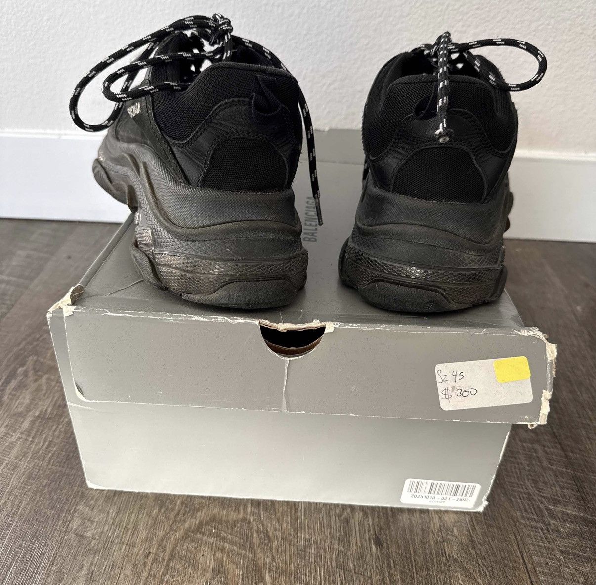 Balenciaga Balenciaga Triple S Black Size 45 Size US 12 / EU 45 - 6 Thumbnail
