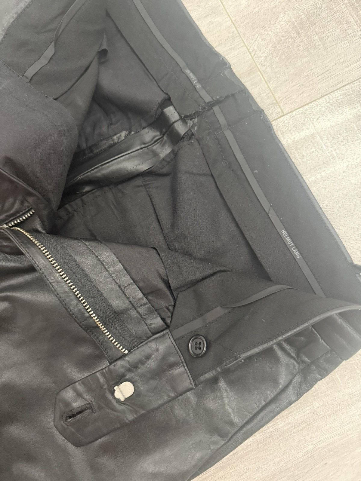 Helmut Lang Helmut Lang Leather Pants - Sample FW2019 Size US 31 - 4 Thumbnail