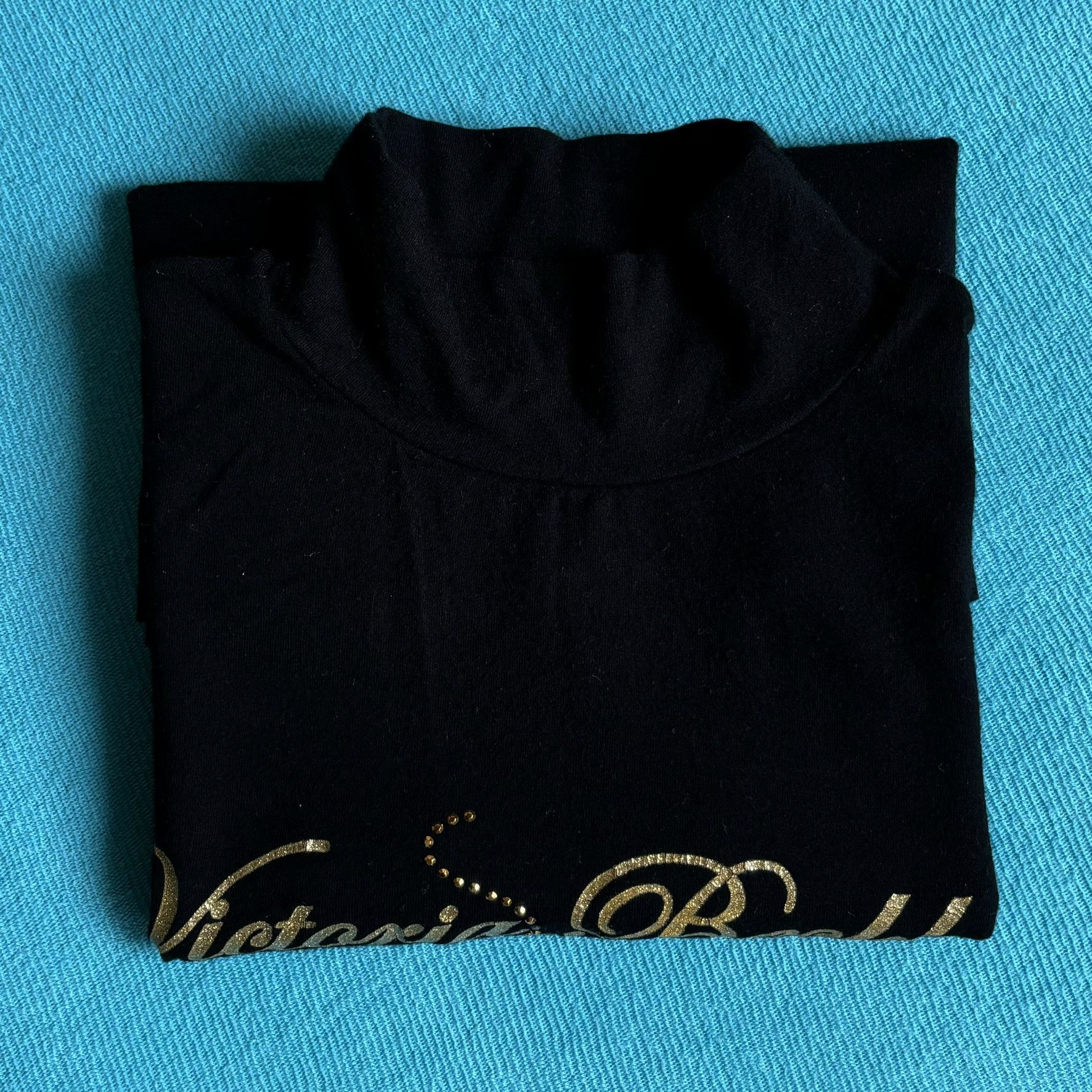 Victoria Beckham Victoria Beckham black blouse gold silver sequins size M Size M / US 6-8 / IT 42-44 - 11 Thumbnail
