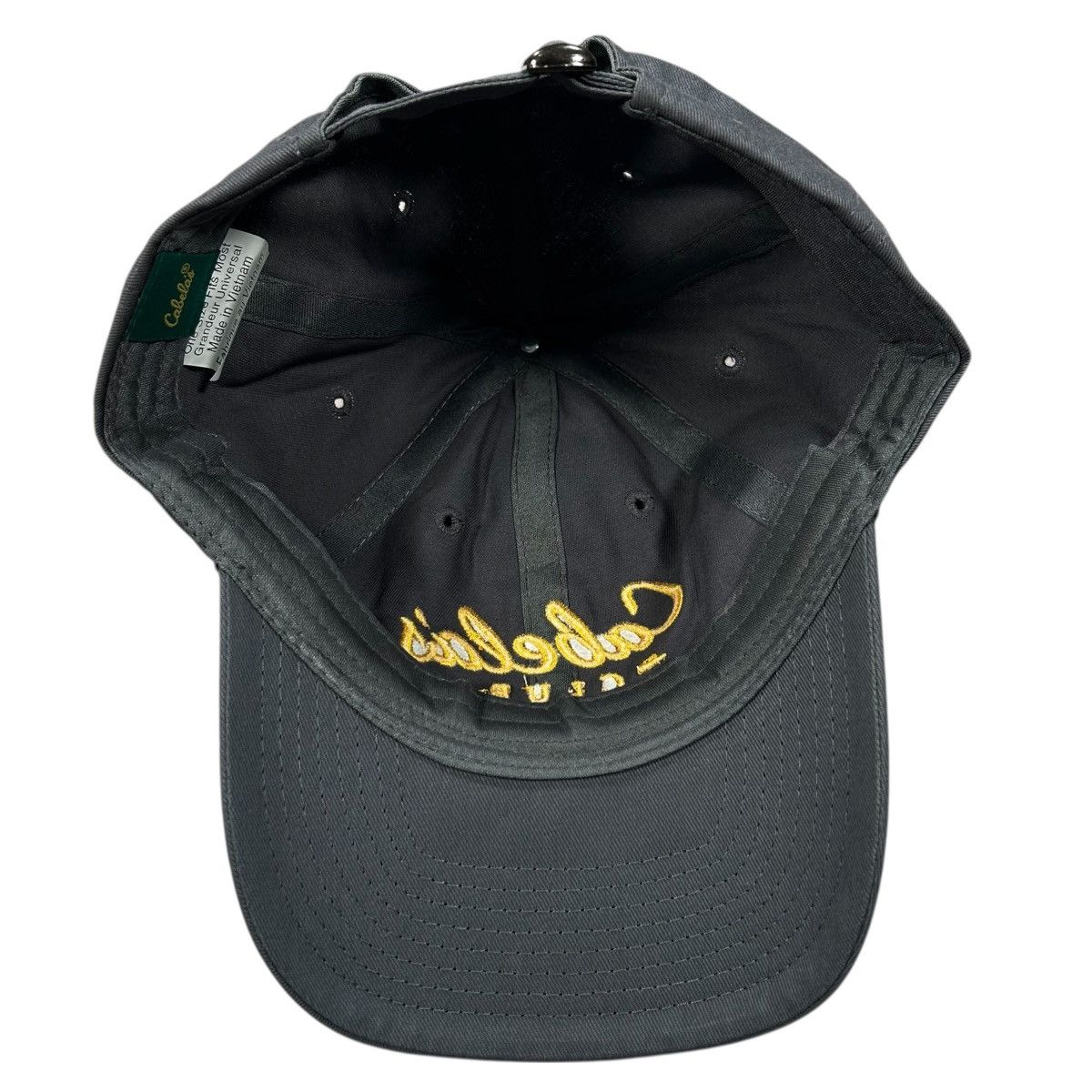 Cabelas Cabelas Club Gray & Yellow Outdoors Adjustable Strapback Hat Size ONE SIZE - 4 Thumbnail