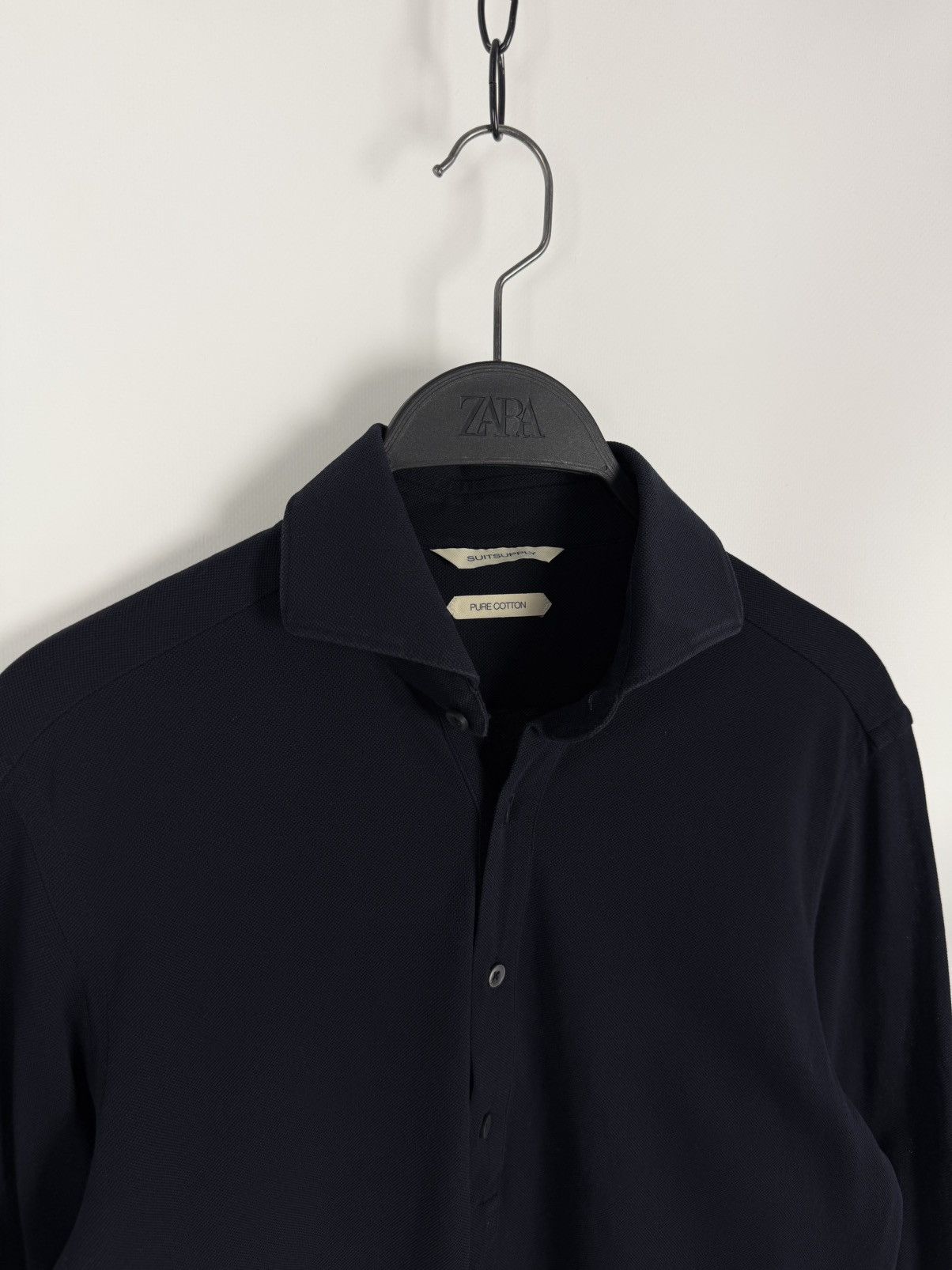 Suitsupply Suitsupply Pure Cotton Collar Long Sleeve Polo Size US M / EU 48-50 / 2 - 3 Thumbnail