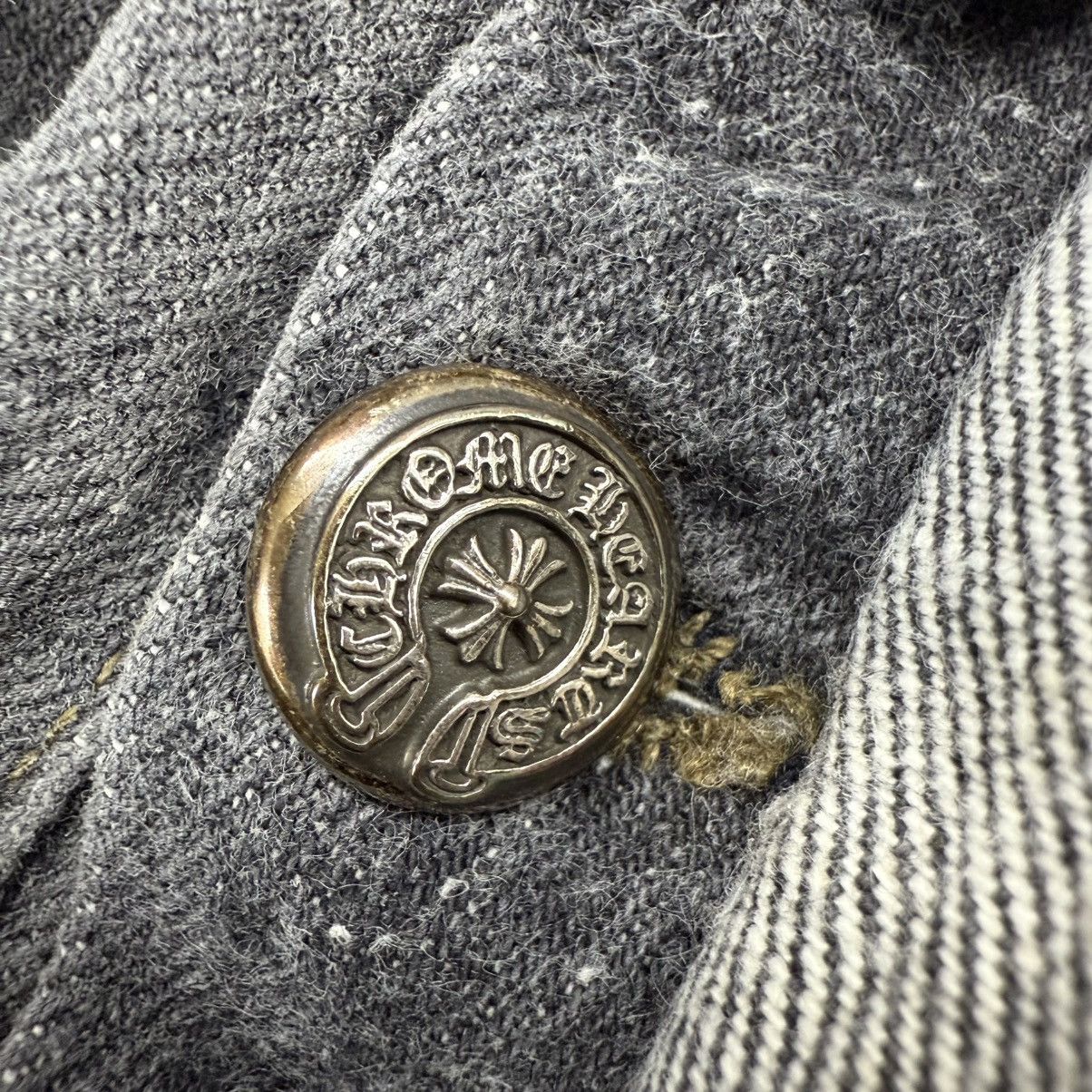Chrome Hearts Chrome Hearts Grey Levi‘s 501 Black Patch Denim Size US 31 - 9 Thumbnail