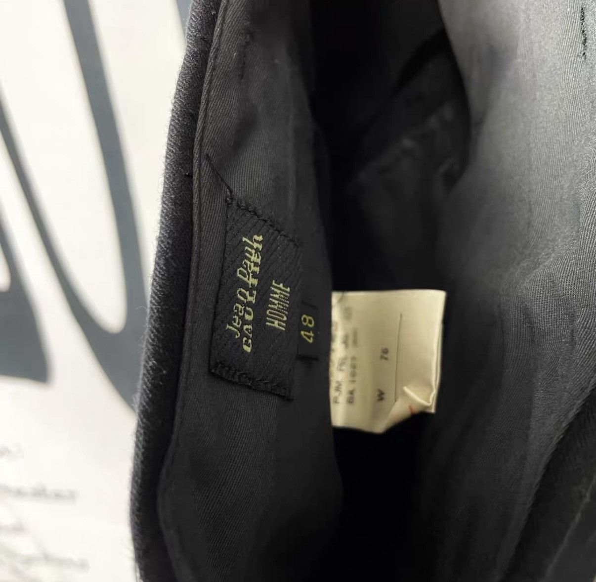 Jean Paul Gaultier Jean Paul Gaultier Draped Wool Trousers with Crease J29 Size US 34 / EU 50 - 3 Thumbnail
