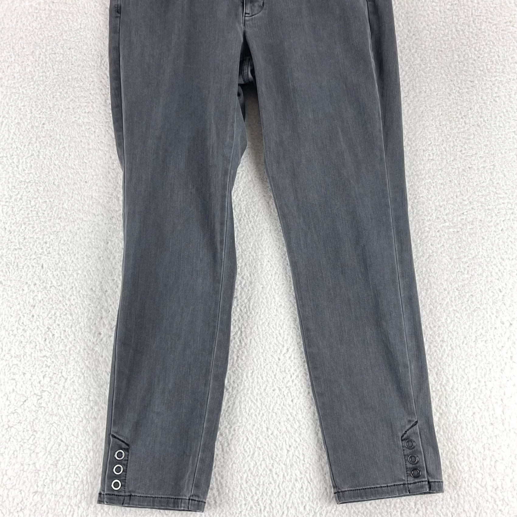J. Jill J. Jill Slim Ankle Jeans Womens Size 12 Gray Denim Mid-Rise Casual Pants Slim Ankle Jeans Womens Gray Denim 12 Jeans Size 34" / US 12 / IT 48 - 3 Thumbnail