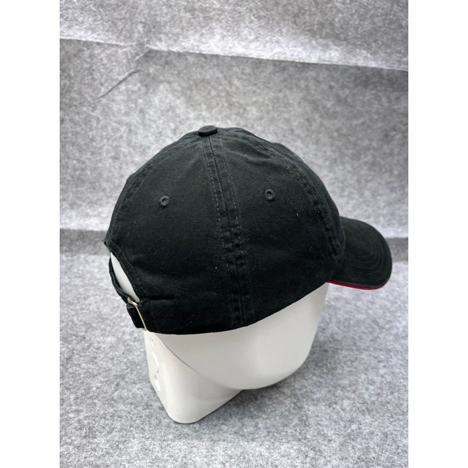 Vintage Bayside Baseball Cap Adjustable Hat for Men - One Size - Black Red - Outdoor Logo Cafe Size ONE SIZE - 7 Thumbnail
