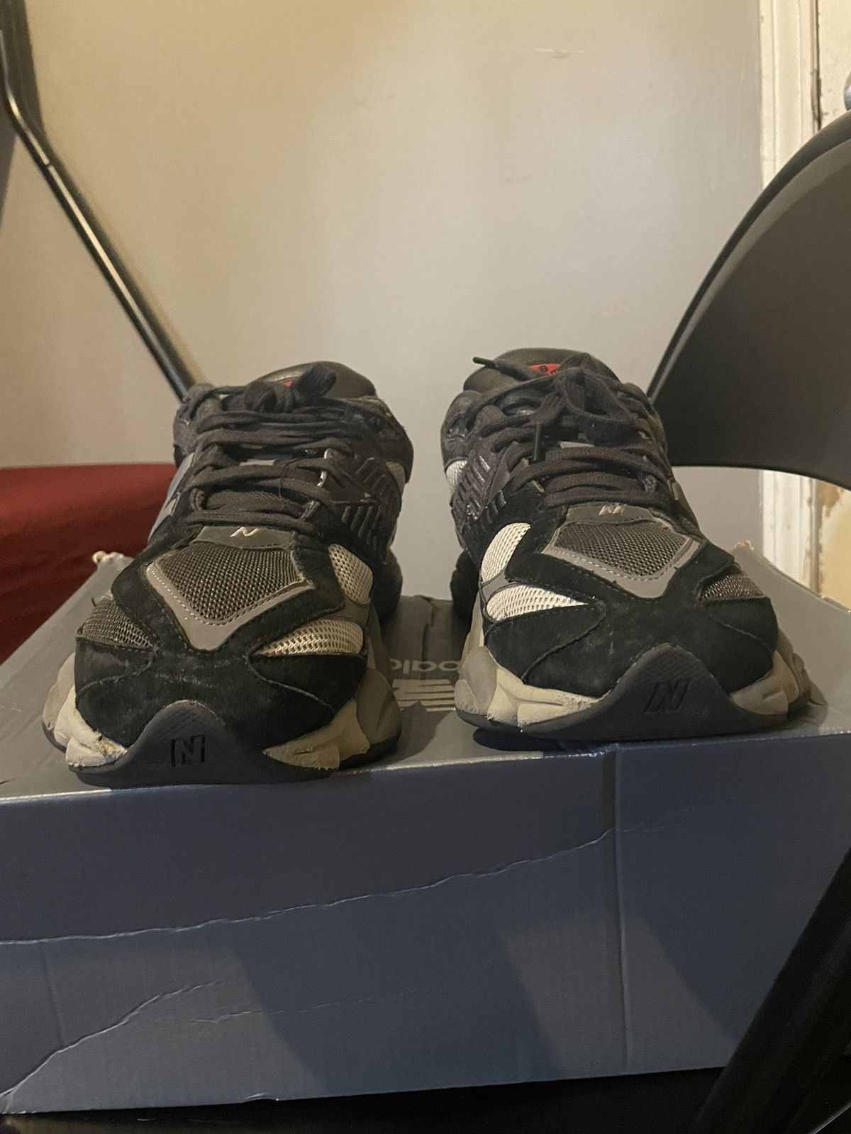 New Balance New Balance 9060 (Black,Castlerock) Size US 11 / EU 44 - 7 Thumbnail