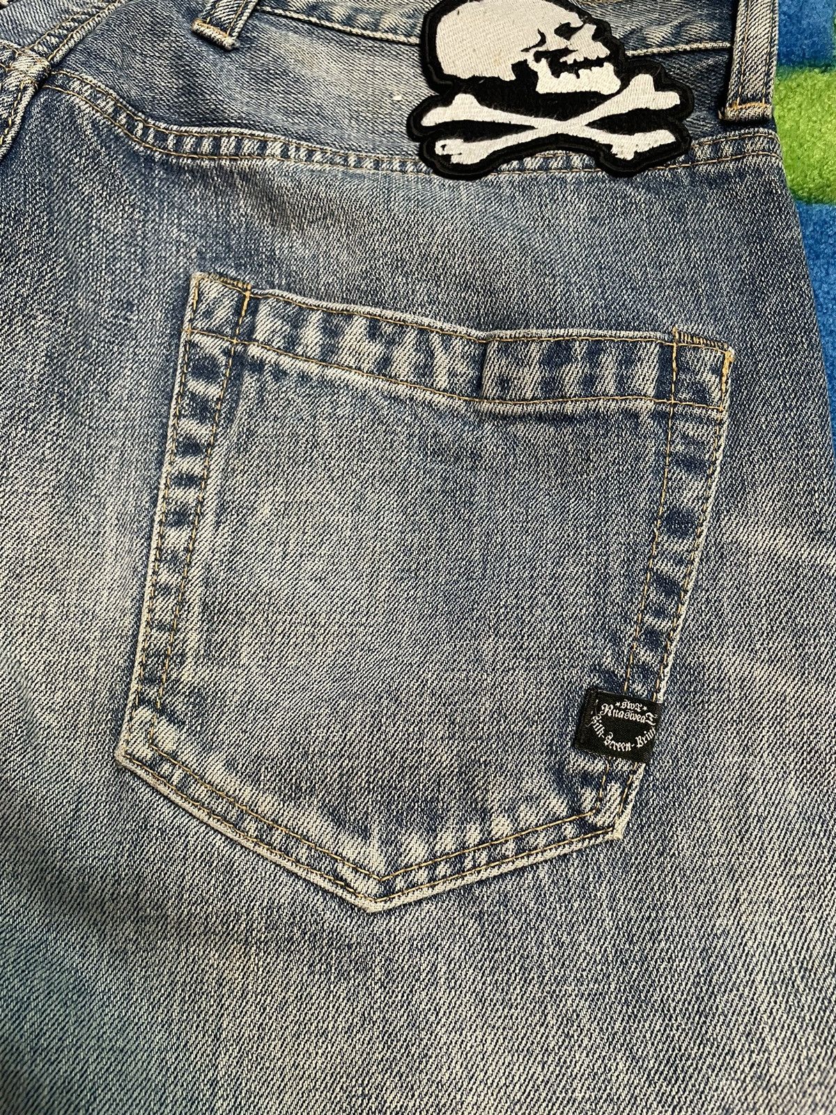If Six Was Nine RNA Punk Skull Distressed Denim Size US 32 / EU 48 - 16 Thumbnail