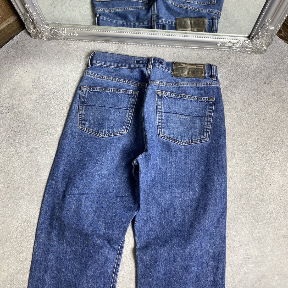 Stone Island Stone Island jeans Italy designer denim streetwear logo 00s Size US 32 / EU 48 - 3 Thumbnail