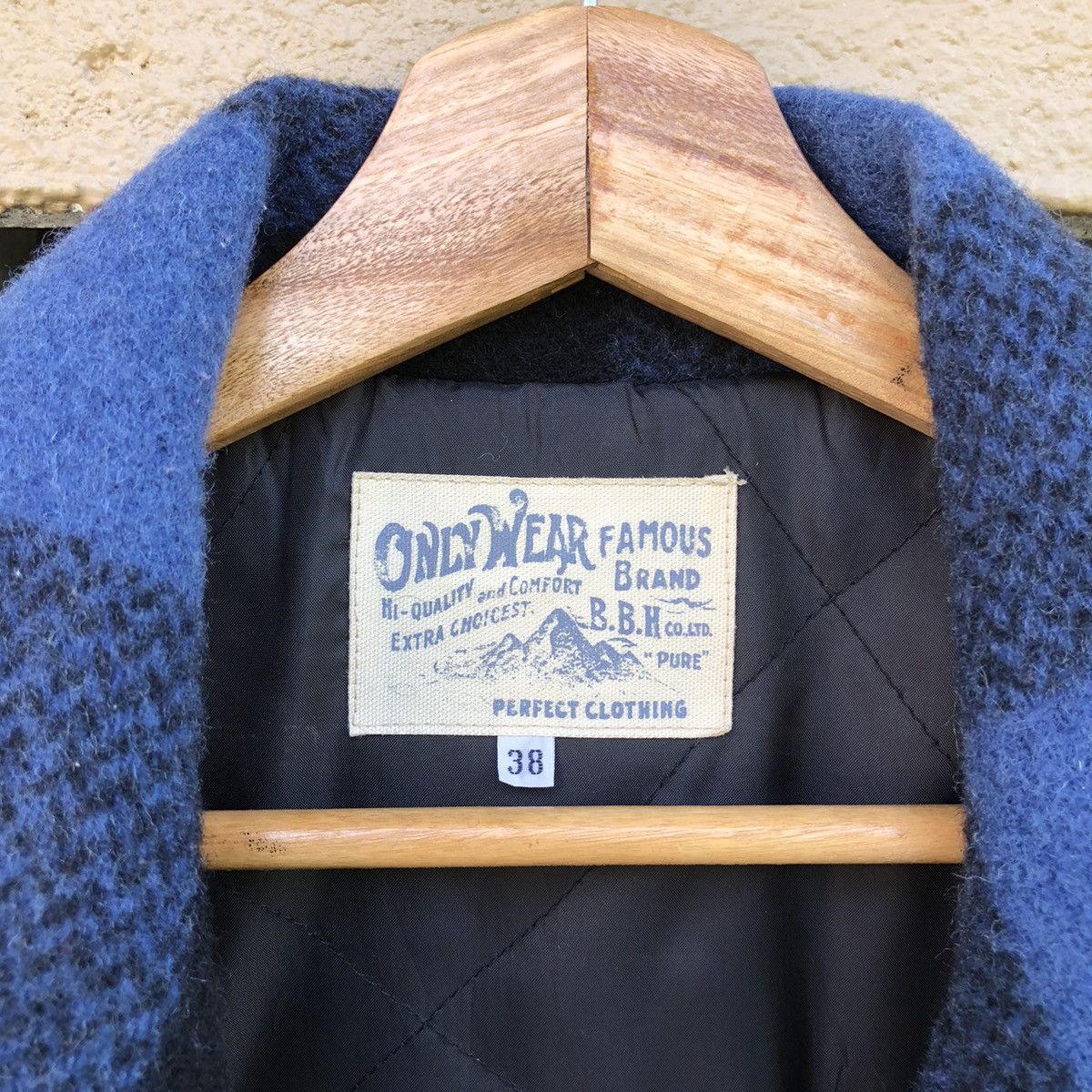 Flannel Vintage Only Wear Famous Brand B.B.H Plain Wool Jacket Size US L / EU 52-54 / 3 - 15 Thumbnail